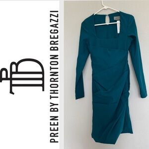 Preen by Thornton Bregazzi Dress teal green M